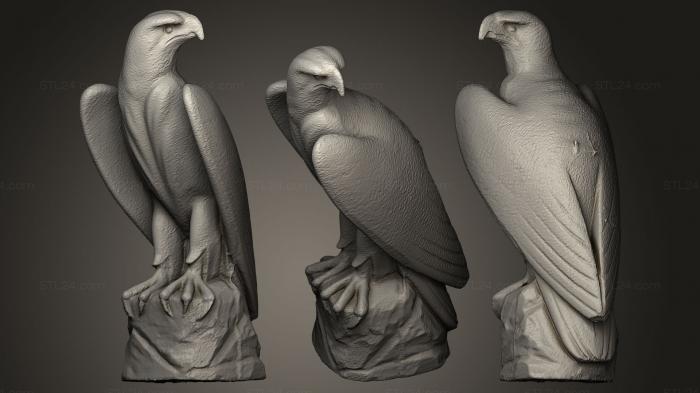 Статуэтки птицы (Орёл, STKB_0097) 3D модель для ЧПУ станка